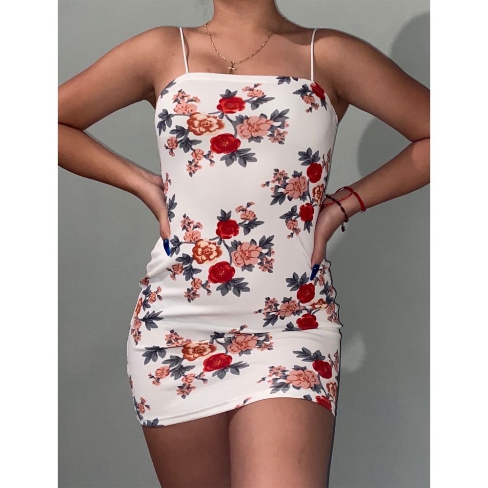 White Flower Dress